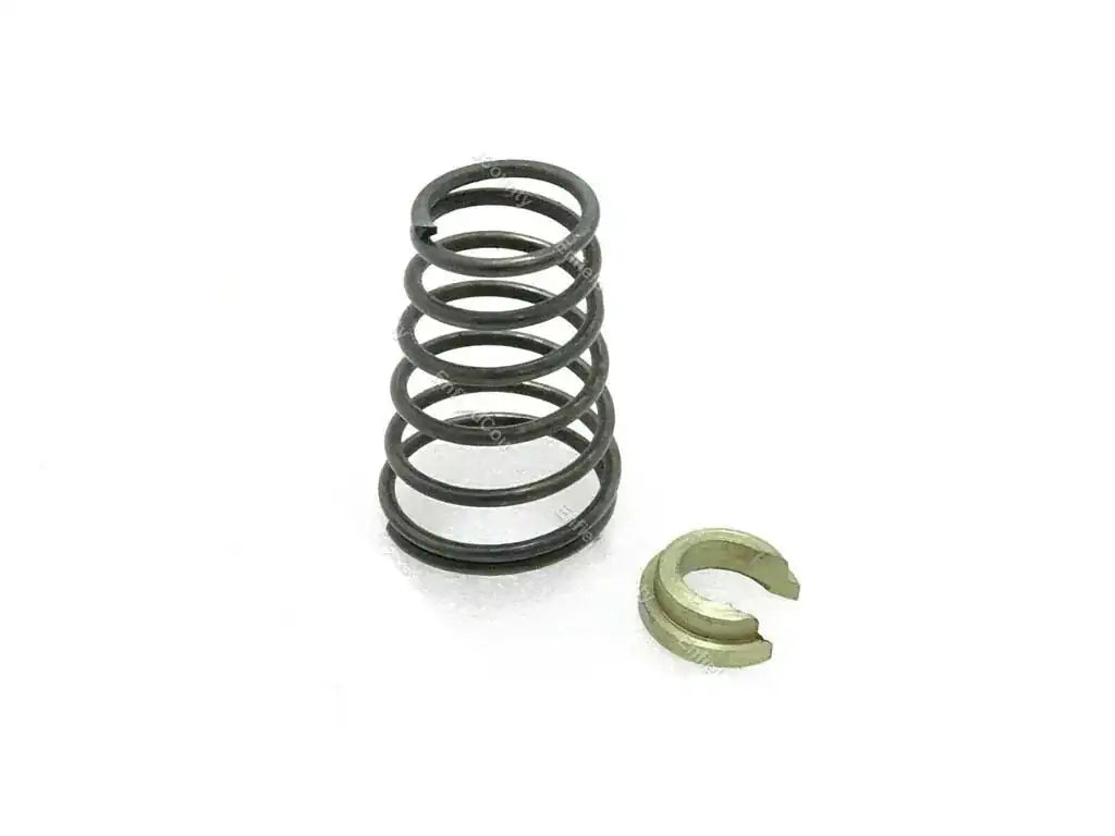 Lever spring repair kit with metal coil spring and retaining clip