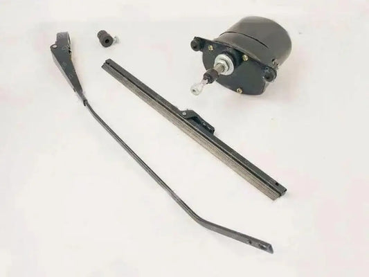 12V windshield wiper motor and blade kit with mounting hardware