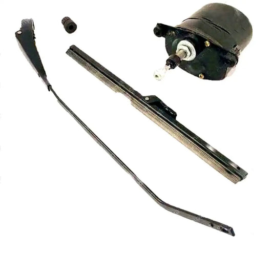 12V windshield wiper motor and linkage kit with wiper arm and blade