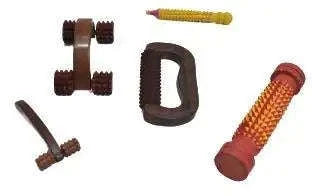 Wooden Colorful Body Massager Kit for stress relief with various attachments