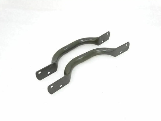 Green front side panel handles with mounting holes