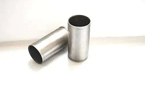 Yamaha cylinder sleeve set of 2, silver metal with dark inner openings