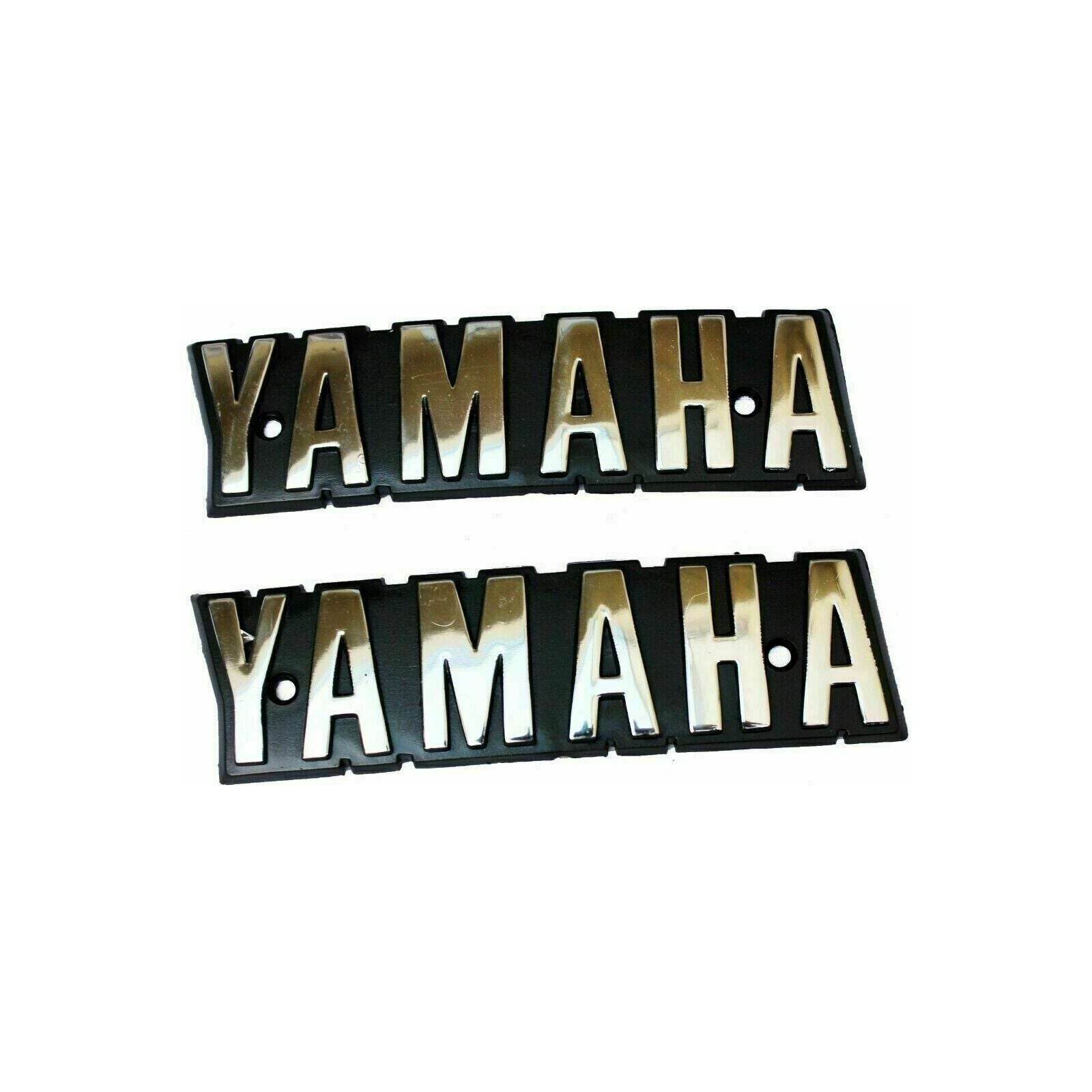 Yamaha RX100 emblem decal set for motorcycle restoration and customization