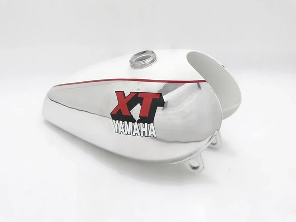 Yamaha XT 1980's model portable petrol tank, chrome finish, lightweight for motorbike use